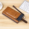 thumbnail image 3 of Cagogo Large Capacity Leather Wallet, RFID Blocking Zippered Billfold, Men's Long Wallet for 6.9 Inch Phones, Multiple Card Slots and Cash Compartments, Slim Bifold Design for Travel and Business,, 3 of 7