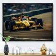 thumbnail image 1 of Designart Racing Oversized framed wall art decor, Racing framed wall Art, Rush of Formula Car at Speedway I , Yellow Modern black framed wall art, 44x34 inches black frame, 1 of 1