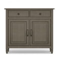 thumbnail image 3 of Connaught Armoire de Rangement d'Entrée Traditionnelle en Bois de 40 Pouces de Large, Gris Rustique, 3 of 8