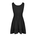 thumbnail image 5 of BEFOKA Robe pour Femme Grande Taille, Liquidation de Robes d'Été pour Femmes, Robe d'Été Unie Sans Manches à Col Rond Type Camisole Courte pour Femme, 5 of 5