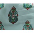 thumbnail image 4 of oneOone Georgette Viscose Baby Blue Fabric Floral & Paisley Block Craft Projects Decor Fabric Printed By The Yard 42 Inch Wide, 4 of 4
