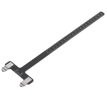 Ecomeon Stainless Steel T Square Ruler with String Fixing Clip, Assorted Colors