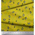 thumbnail image 3 of Toile de Coton Cambric Feuilles & Tissu de Décor d'Insectes Yard Imprimé 42 Pouces de Large, 3 of 3