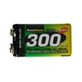 thumbnail image 1 of 4-Pack 9 Volt AccuPower NiMH Batteries (300 mAh), 1 of 1