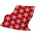 thumbnail image 2 of EGNMCR Couverture Jetée, Couverture Jetée pour Canapé Couverture Décorative de Noël Couverture des Fêtes Couverture Rouge Festive Housse Couverture Sapin de Noël à Pois Couverture de Sofa Couverture en Flanelle une Couverture, 2 of 4