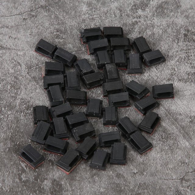 Support de Cordon, Clips de Câble Peu Encombrants, Auto-Adhésif pour Voiture de Bureau et Familiale