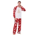 thumbnail image 1 of RXMEKW Ensemble de Pyjama Imprimé Arbre de Noël Vêtements de Nuit Assortis pour Femmes Hommes Enfants Rouge, 1 of 7
