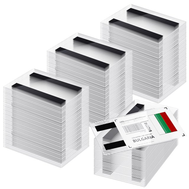 Ctosree 100 Pcs Magnetic Sign Holder Pallet Rack 5.5 x 3.5 Inches Magnetic Label Holder Clear Double Sided Window Display Frame Easy Front Opening fo