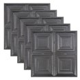 thumbnail image 1 of Great Lakes Tin Syracuse Pewter 2ft x 2ft Lay In Ceiling Tiles (5 Pack), 1 of 5
