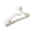 thumbnail image 2 of 10 Pack - Plastic Clothes Hangers - Multi-Functional Hanging Supports, for Home Use, Display & Drying, Durable & Strong, White, JKODE, 2 of 8