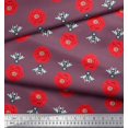 thumbnail image 3 of Soimoi Crepe Silk Fabric Floral & Bee Insects Decor Fabric Printed Yard 42 Inch Wide, 3 of 3
