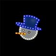 thumbnail image 1 of 14.5 in. Snowman Face LED Christmas Decoration  Blue &amp; White - Plastic, 1 of 1