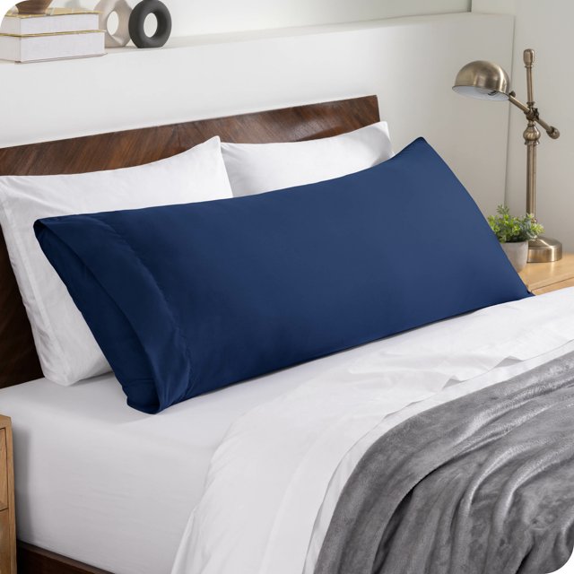 Bare Home Body Pillowcase - Envelope Closure - Ultra Soft - Double Brushed - Dark Blue