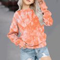 thumbnail image 2 of Yuyuzo Chandails en Molleton pour Filles Col Rond Manches Longues Décontracté Confortable Bloc de Couleur Pull d'Automne, 2 of 5