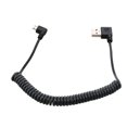 thumbnail image 1 of 1.5m Spiral Coiled USB Micro 5 Pin Male to USB 2.0 Male Data Charge Cable (Black), 1 of 5