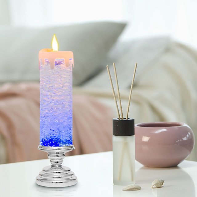 Meitianfacai Christmas Candle Colorful Colorful Crystal Candle Decoration