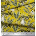 thumbnail image 3 of Soimoi Rayon Fabric Leaves & Lemur Animal Print Fabric by The Yard 42 Inch Wide, 3 of 3