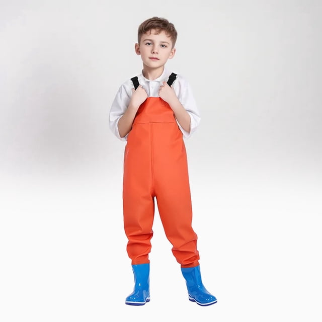 Youth Fishing Waders For Kids Chest High Waders With Boots Attached For Outdoor Adventure And River Exploration