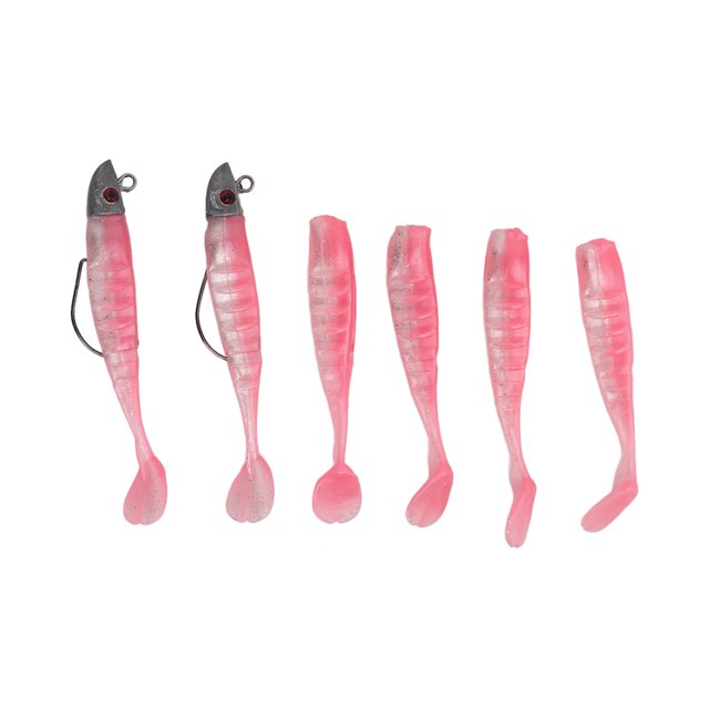 QIILU Soft Fishing Lures, 2 Box Artificial Silicone Soft Bait For Freshwater For Saltwater