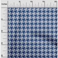 thumbnail image 2 of oneOone Polyester Spandex Indigo Blue Fabric Houndstooth Sewing Craft Projects Fabric Prints By Yard 56 Inch Wide, 2 of 4