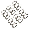 thumbnail image 1 of Unique Bargains 1' Dia. 3 Circle Detachable Metal Binder Rings Loose Leaf Rings, Dark Grey 6 Pack, 1 of 6