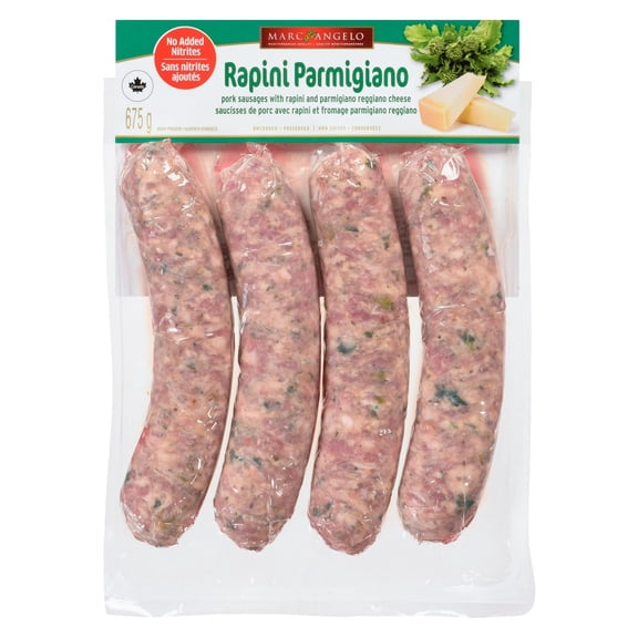Marcangelo Saucisses de Porc avec Rapini et Fromage Parmigiano Reggiano 678 g