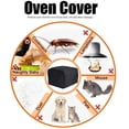 thumbnail image 5 of Microwave Dust Cover - Microwave Oven Accessory - Home Decor - Oil Resistant Towel (Gray Lattice), 5 of 5