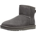 thumbnail image 1 of Ugg Women's Classic Mini II Leather Grey Ankle-High Suede Boot - 5 M, 1 of 1