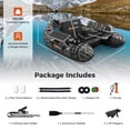 thumbnail image 3 of Goplus Inflatable Fishing Float Tube with Adjustable Straps & Storage Pockets & Fish Ruler, 3 of 10