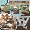 thumbnail image 1 of Oleegame 1PC Funnel Filter Camping Coffee Folding Filter Ground Cup Portable Outdoor Kitchen，Dining Bar Silver, 1 of 9