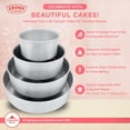 thumbnail image 3 of Crown 5 inch Cake Pans, 3" Deep, 2 Pack, Professional Baking Pans, Heavy Duty, Easy Release, Pure Aluminum, 3 of 8
