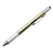 Shldybc Multifunction Tool Pen, 6 in 1 Multi-Functional Stylus Pen with Ballpoint Pen, Cool Gadgets for Men, Birthday Gifts for Men