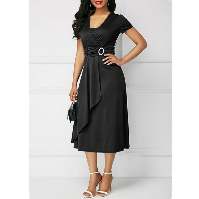 EIMELI Robes Longues Midi Formelles pour Femmes Grande Taille Maxi Cocktail Fête Mariage Soirée