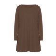 thumbnail image 5 of zanvin Hauts pour Femmes, Mode pour Dames Décontractée à Manches Longues, Robe T-shirt Ample Unie avec Poches, Chemise, 5 of 5