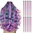 thumbnail image 2 of 10X Wig Extensions Bradem Clear Out Deal, Colored Hair Extensions, Multi-Colors Party Highlights Clip in Synthetic Hair, Hair Extensions & Accessories I, Catch the Hair, 2 of 2