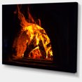 thumbnail image 2 of Poêle à Bois avec Feu et Flammes - Toile d'Art Mural Abstrait, 2 of 3