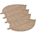 thumbnail image 1 of Hand Woven Place Mats Set of 4 Leaf Shape Boho Wicker Table Place Mats for Dinning Table,Home,Wedding (L:16.5x12”) Leaf Shape L:16.5x12” Leaf Shape L:16.5x12” Leaf Shape L:16.5x12”, 1 of 5