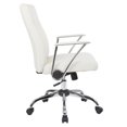 thumbnail image 3 of Faux Leather Chair in Cream with Chrome Base, 3 of 7