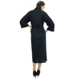 thumbnail image 2 of Bimba Peignoir Long Uni pour Femmes avec Ceinture, Modal Doux en Coton, Enveloppant, Rond, Uni, 2 of 7