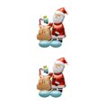 thumbnail image 2 of Ruiboury Party Decor Essential Christmas Foil Balloons With Exquisite Patterns Balloon Christmas Suitable For Any Places multicolor Gift Box Santa Claus 2Set, 2 of 6