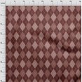 thumbnail image 4 of oneOone Cotton Flex Brown Fabric Check Craft Projects Decor Fabric Printed By The Yard 40 Inch Wide, 4 of 4