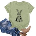 thumbnail image 4 of Tauxra Hauts d'Été à Manches Courtes pour Femmes, T-Shirts à Col Rond pour Femmes, Blouse T-Shirt Décontractée à Imprimé de Pâques, 4 of 6
