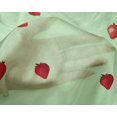 thumbnail image 1 of oneOone Silk Tabby Fabric Strawberry Fruit Printed Craft Fabric BTY 42 Inch Wide, 1 of 4