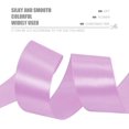 thumbnail image 3 of ORUYROP 1-1/2 Inch Wide Double Face Satin Ribbon-25 Yards，Gift Bag Decoration Wedding Chair Back Handmade Bow (Mist Purple), 3 of 7