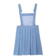 thumbnail image 4 of Linjinx Robe Salopette en Denim pour Filles, Bretelles Réglables, Jupe Salopette d'Été, Bleu Clair 6, 4 of 7