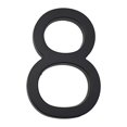 thumbnail image 4 of Large 5.6\" Modern Floating House/Door Numbers 12mm Brushed Stainless Steel, 4 of 10
