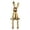 B, variante sur TIELUTT Lapins Assis Or Lapin Assis pour Étagère Artisanat Figurine Lapin Doré Animal Ornement de Noël Pack Ensemble d'Ornements Incassables Ornement Hippopotame Ornement Enseignant