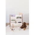 thumbnail image 2 of 3 Sprouts Recycled Fabric Kids Book Rack Storage Bookshelf Organizer in Cream for Ages 3+, 2 of 5