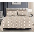 thumbnail image 1 of Stripe Harmony Bed Cover - Brown, 1 of 1