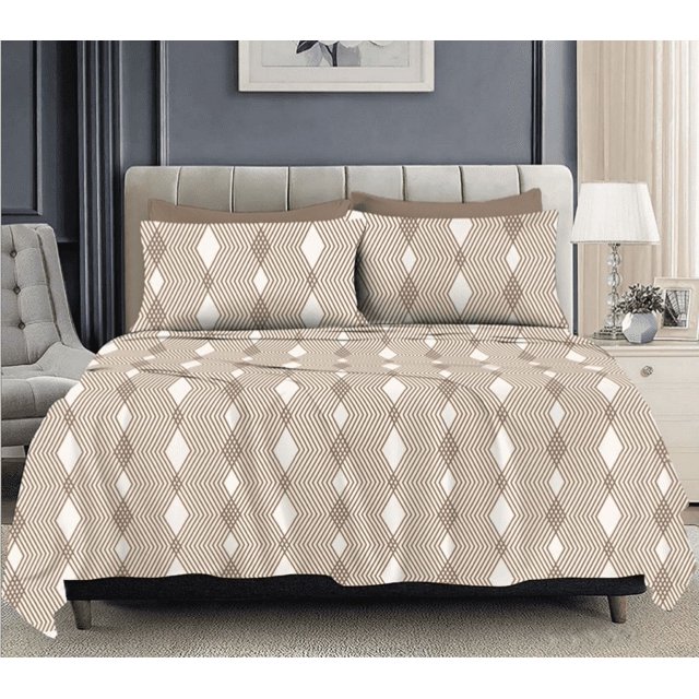 Stripe Harmony Bed Cover - Brown